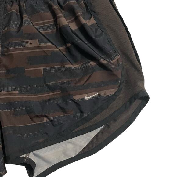 Nike Womens Athletic Shorts Medium Brown Tempo Dri Fit Lined Running Track Short - Picture 8 of 14